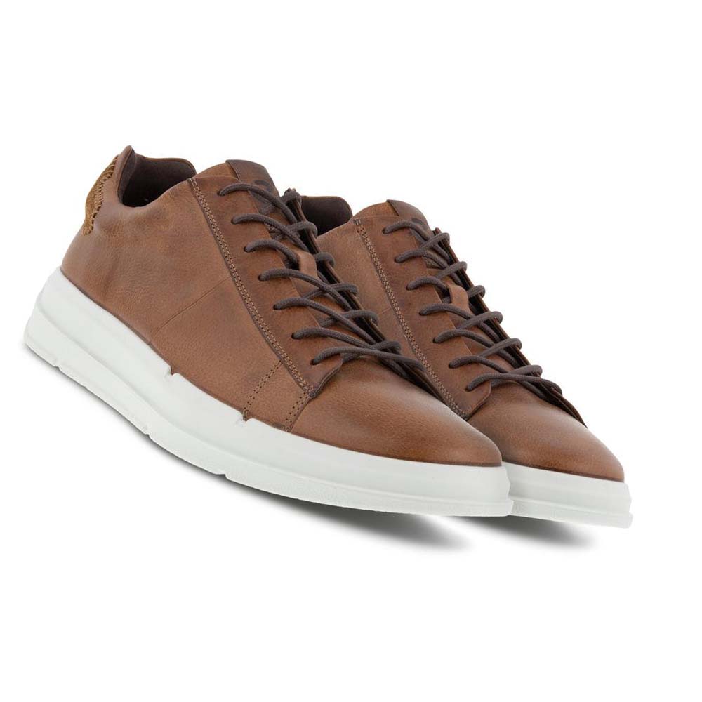 Men's Ecco Soft X Classic Sneakers Brown | USA 641CTV